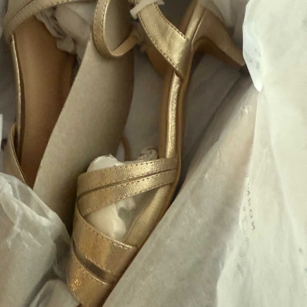 Elegant Gold Women's Heels